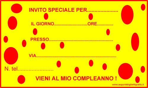 invito giallo rosso